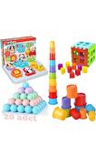 Oyuncak Bul tak Eğitici Geometri şekiller Yumurta Dizayn Kule Sevimli Hayvanlar Pastel top