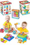 Oyuncak Eğitici Geometri Şekiller Tamir Set Bul-tak Kova Kare Kule Bultak Set