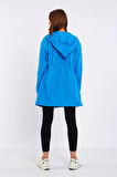 Micro Midi Mavi Yağmurluk & Rüzgarlık