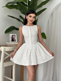 fh fashionhere Yema Düğme Detaylı Elbise