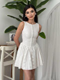 fh fashionhere Yema Düğme Detaylı Elbise