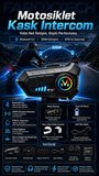 2’li Bluetooth 5.3 Motosiklet Kask Intercom Seti – 2 Kişilik Görüşme, IPX6 Suya Dayanıklı
