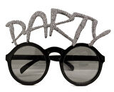 Gümüş Simli Party Yazılı Parti Gözlüğü Show