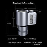 Araç İçi Isıtıcı Ve Soğutucu Bardak Tutucu