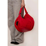 Kırmızı Katlanabilir Seyahat Çantası