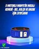 Bel, Kalça, Bacak Ve Karın Bölgesi İçin 5 Motorlu Titreşimli Masaj Cihazı