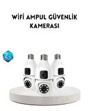 Ampul Tipi Wifi Kamera 2Mp Lensli Full Hd Görüntü Ve Akıllı Hareket Algılama