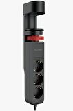 Vothoon Masa Tipi PD20W Akım Korumalı 3'lü Priz 2xUsb 1xType-C Girişli Kablolu Priz Ftr19