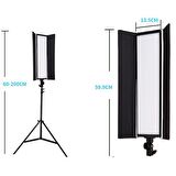 Pro Lp8060b Video Işık Youtube Makyaj Panel Işık Sürekli Çekim Işığı 2 Metre Işık Ayağı