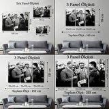 Atatürk Portre Tablosu Mustafa Kemal Atatürk Dikdörtgen Dekoratif Kanvas Tablo-FU-145