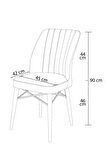 Lara Meşe Desen 80 X 132 Açılabilir MDF Mutfak Masası 4 Sandalye, 1 Bench