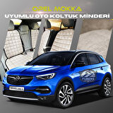 Opel Mokka Bej Renk Tay Tüyü Cepli & Terletmez Sırtlı Oto Koltuk Minder Seti - Koltuk Koruma Kılıfı (ÖN & ARKA TAM SET)