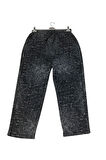 KADIN DESENLİ BELİ LASTİKLİ CEPLİ KALIN KIŞLIK PANTOLON