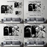 Atatürk Portre Tablosu Mustafa Kemal Atatürk Dikdörtgen Dekoratif Kanvas Tablo-FV-147