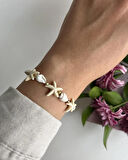 Deniz Yıldızlı Deniz Kabuklu Makrome Bileklik