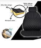 Point Seat Ibiza Hb Oto Siyah Ön İki Koltuk Minderi  1984-1993