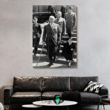 Atatürk Portre Tablosu Mustafa Kemal Atatürk Dikdörtgen Dekoratif Kanvas Tablo-FI-133