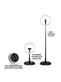 Teleskopik Halka Lamba Ring Light Taşınabilir Katlanır Selfie Işığı Makeup Led Tripod Işık
