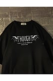 Yıkamalı Streetwear Rose Baskılı Unisex Oversize Vintage T-shirt