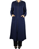 KADIN ÖNÜ FERMUARLI ÜSTTEN CEPLİ KOLAĞZI VE YAKA RİBANALI MEVSİMLİK SPOR KAP