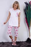 Pembe Cepli Pijama Takımı