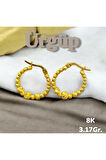 8AYAR 3.17Gram Altın Doriks Küpe
