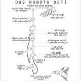 Robot Yağmurlama Tepe Duş Seti