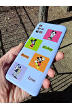 Samsung Galaxy A13 Uyumlu Mickey Mouse Tasarım Telefon Boyun Askılı Set Lansman Kılıf