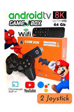 Smart TV Game Box 8k Ultra HD 64 Gb +10000 Nostalji Retro Oyun Game Stick
