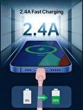 Iphone Uyumlu Rose Altın Hızlı Şarj-data Aktarım Kablosu (8 Pin Lighting Kablo-1 Metre)
