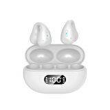 Kemik İletimli Hi-Fi Küpe Kulaklık  Su Geçirmez Kulakiçi 5.3 Bluetooth Kulaklık Şarj Göstergeli