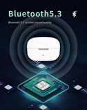Kemik İletimli Hi-Fi Küpe Kulaklık  Su Geçirmez Kulakiçi 5.3 Bluetooth Kulaklık Şarj Göstergeli