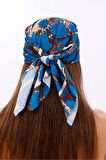 Gece Leoparı Model Fular Bandana Şal Estascarf 70x70 Cm