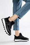 Kadın Siyah Spor Sneaker Ayakkabı