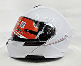 MT Kask Mt Genesis Sv A0 Çene Açılır Kask Parlak Beyaz  