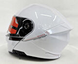 MT Kask Mt Genesis Sv A0 Çene Açılır Kask Parlak Beyaz  