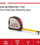 Şerit Metre Krom 5mt.