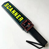 Süper Scanner Metal Dedektörü Kolay Kullanım Işıklı Sesli Titreşimli Alarm Hassas Deri Kılıf 9V Pil