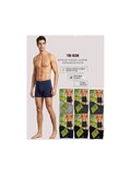 Tuku Elit 1254 Erkek Boxer Bambu Elastan Yumuşak Doku Konforlu Karışık Boxer 6'lı Paket Abani Classic