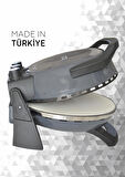 gözdehome Erato Taşfırınım Pizza Makinesi, Lahmacun Makinesi Doğal Taş Fırın - Timer - 400 C. - Antrasit