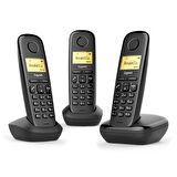 Gigaset 1 Harici 3 Dahili Dect Telsiz Kablosuz Telefon Santrali Siyah