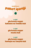 Humm Organic Organik Glutensiz Vegan Kek Atıştırmalık Paketi - 30 G X 6 adet (3 çeşit)
