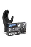 Dolphin Nitril PowerGrip Ekstra Kalın Elmas Dokulu Eldiven Siyah Meidum Orta Boy - 50'li Paket