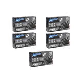 Dolphin Nitril PowerGrip Ekstra Kalın Elmas Dokulu Eldiven Siyah Meidum Orta Boy - 50'li 5 Paket