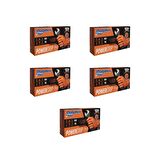 Dolphin Nitril PowerGrip Ekstra Kalın Elmas Dokulu Eldiven Turuncu Meidum Orta Boy - 50'li 5 Paket