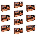 Dolphin Nitril PowerGrip Ekstra Kalın Elmas Dokulu Eldiven Turuncu Large Büyük Boy - 50'li 10 Paket