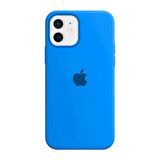 iPhone 12 ve 12 Pro Uyumlu İçi Kadife Logolu Silikon Lansman Kılıf