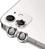 iPhone 11 Uyumlu Metal Çerçeveli 2'li Kamera Lens Koruyucu