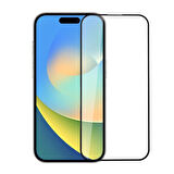 iPhone 15 PLUS Tam Kaplayan Çerçeveli Kırılmaz Temperli Ekran Koruyucu Cam