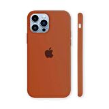 iPhone 14 Pro Max İçi Kadife Logolu Silikon Lansman Kılıf